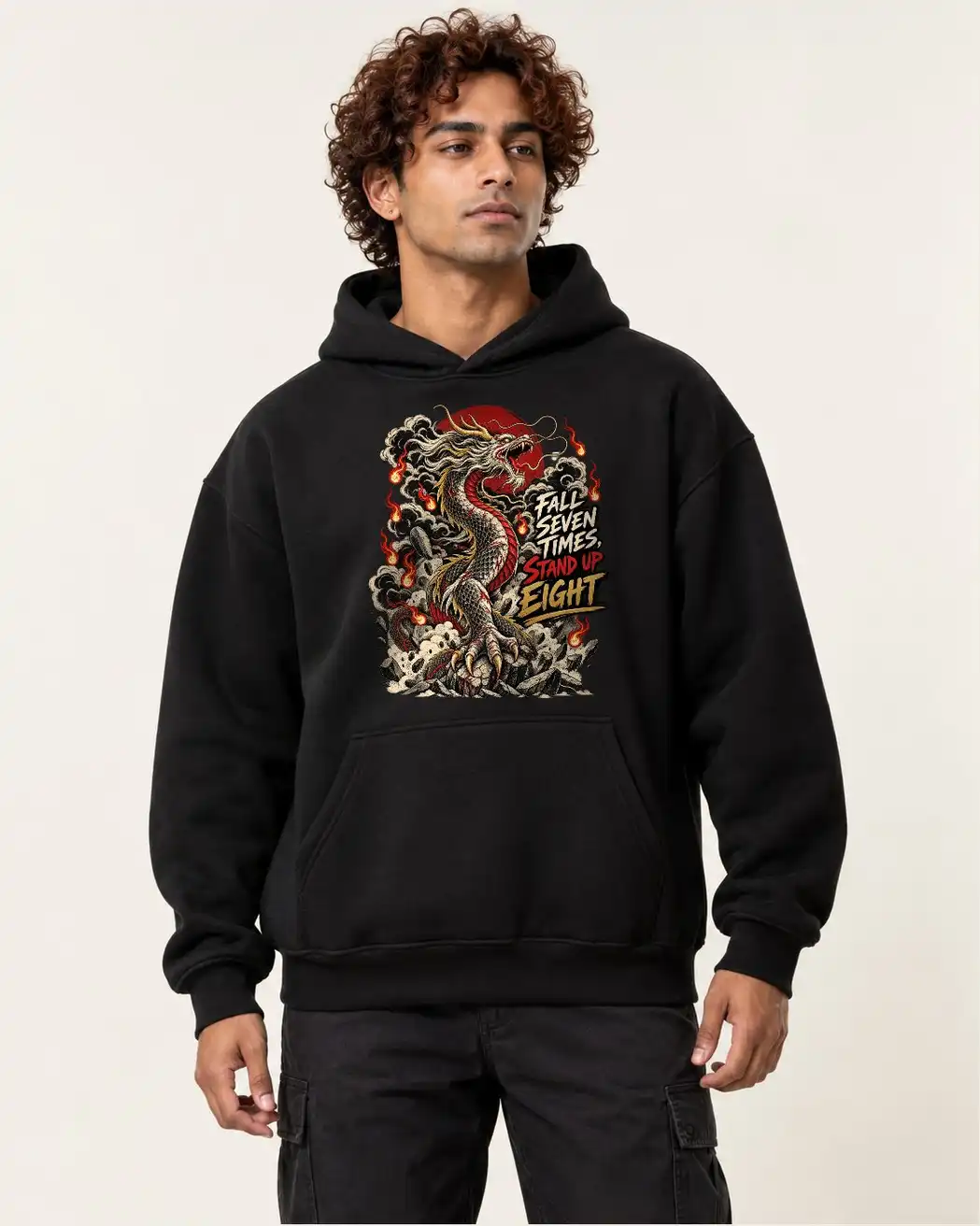 Fall Seven Times Stand Up Eight Hoodie