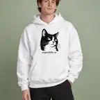 Side Eye Cat Hoodie
