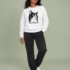 Side Eye Cat Sweatshirt