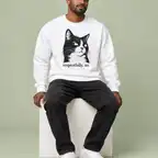 Side Eye Cat Sweatshirt